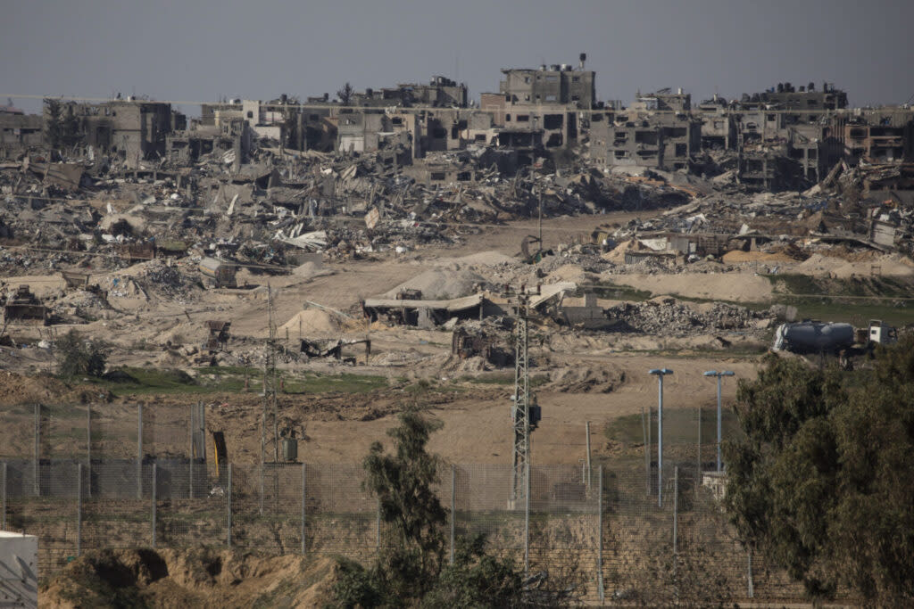 Gaza buildings bombed