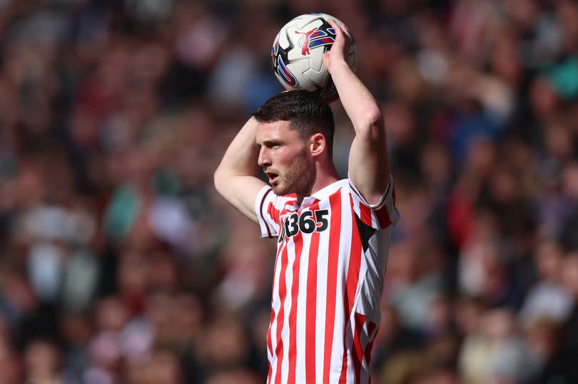 Jordan Thompson of Stoke City during the Sky Bet Championship match between Stoke City and Huddersfield Town at Bet365 Stadium