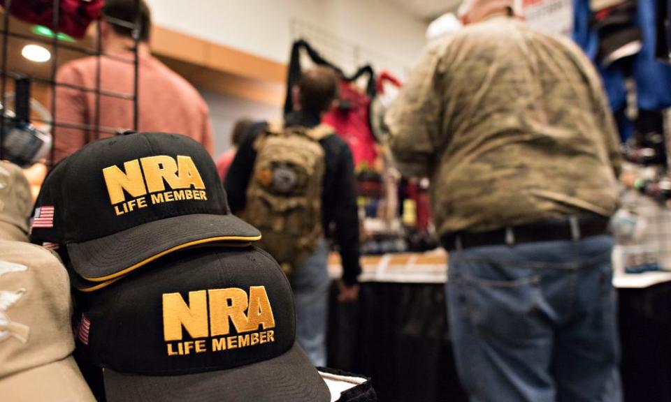 An NRA meeting in Nashville. The great irony of America’s gun debate is that anti-gun politicians boost profits for the firearms industry, and pro-gun politicians hurt them.