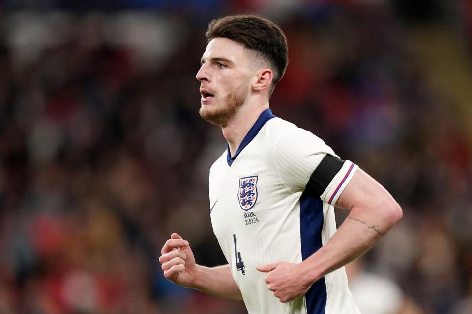 Gareth Southgate admits there is not enough depth behind Declan Rice (PA Wire)