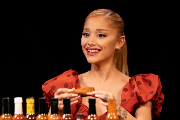 Ariana Grande - Credit: First We Feast/Hot Ones