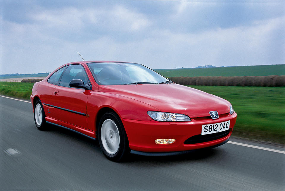 <p><strong>Horrendous depreciation</strong> often made the Peugeot 406 Coupé more expensive to own than its rivals, and it had exactly the same interior as its more humdrum saloon and estate siblings. However, it looked glorious, drove well and had the option of a terrific V6. Buy a good one now and you won’t regret it.</p><p><strong>We found:</strong> 2003 Peugeot 406 Coupe 2.2 SE, 79,000 miles - £2950</p><p><strong>How many left?:</strong> Around 600</p>