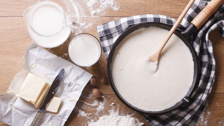 Bechamel in a pot