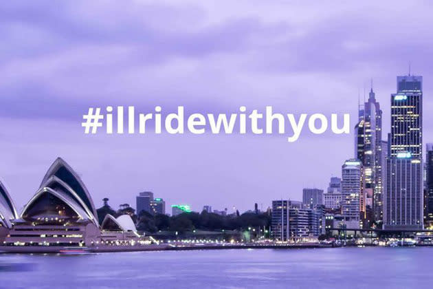 Most important hashtags: #illridewithyou