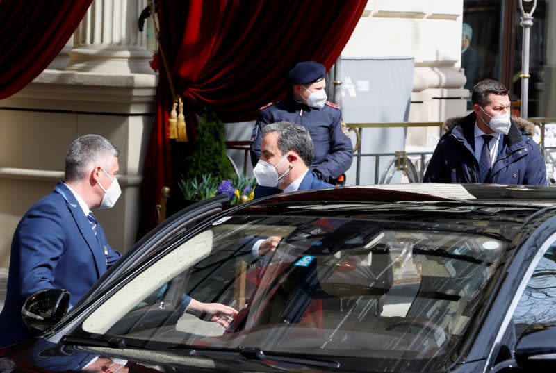 FILE PHOTO: Iranian Deputy at Ministry of Foreign Affairs Abbas Araghchi arrives at a meeting of the JCPOA Joint Commission, in Vienna