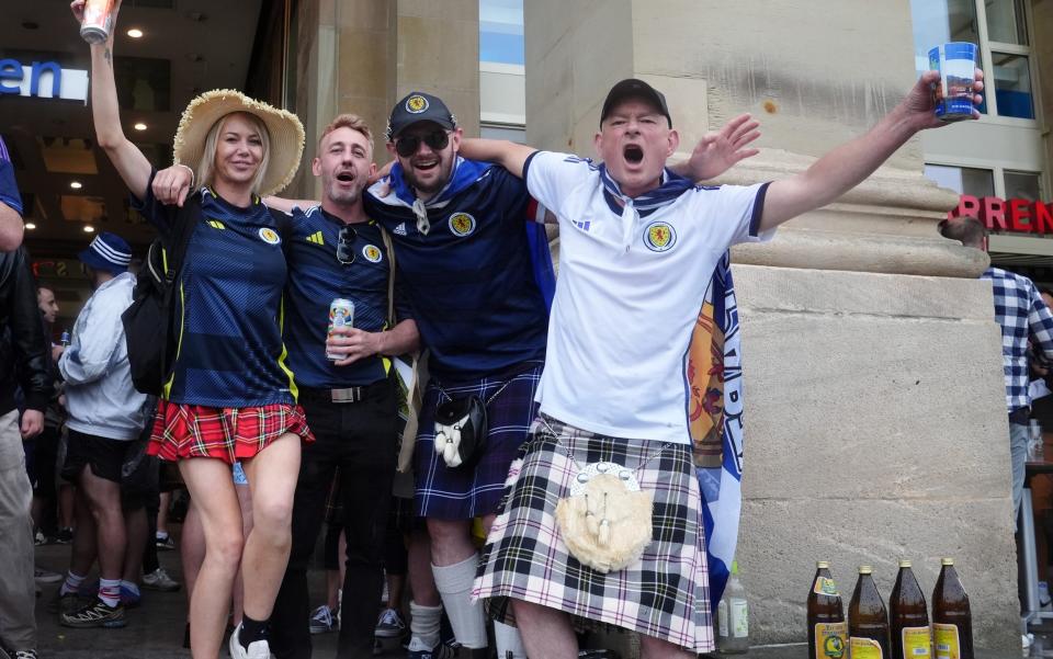 Scotland fans in Stuttgart