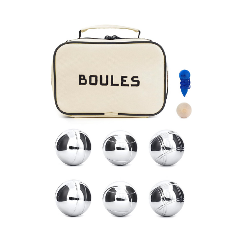 Kikkerland Standard Boules Set against white background