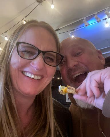 David Woolley/instagraam Christine Brown and her husband David Woolley eat nachos