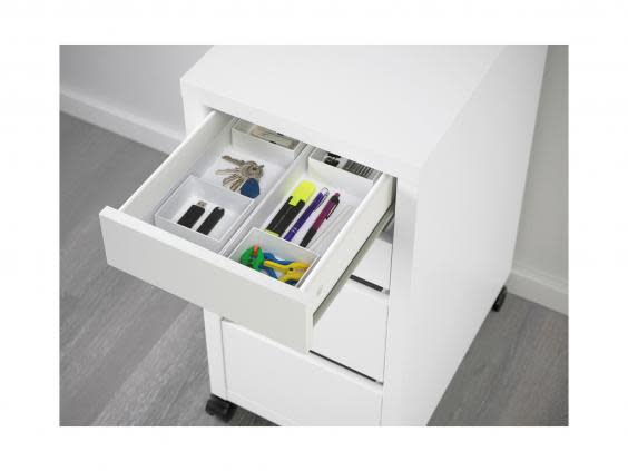 These drawer dividers will be a lifesaver when you're on the hunt for a charger (Ikea)