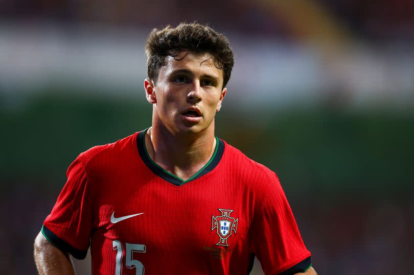Joao Neves of Portugal is a target for Liverpool this summer. -Credit:Getty Images