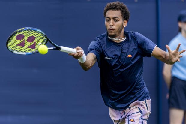 York tennis star Paul Jubb in action at the Rothesay International Eastbourne. Picture: Steven Paston/PA Wire