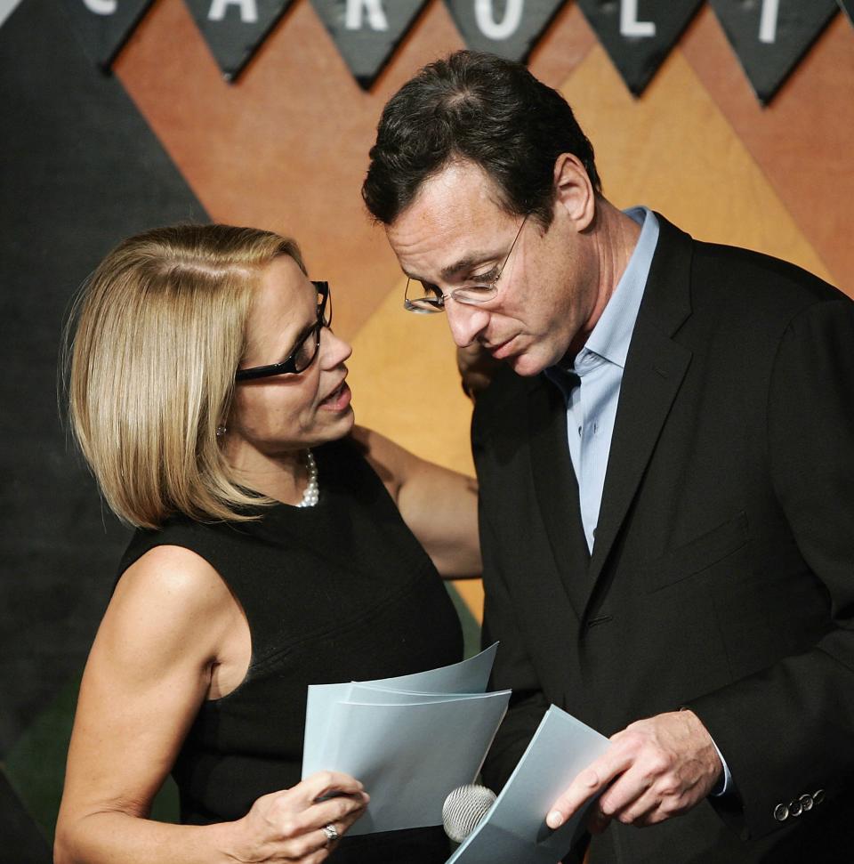 Katie Couric and Bob Saget