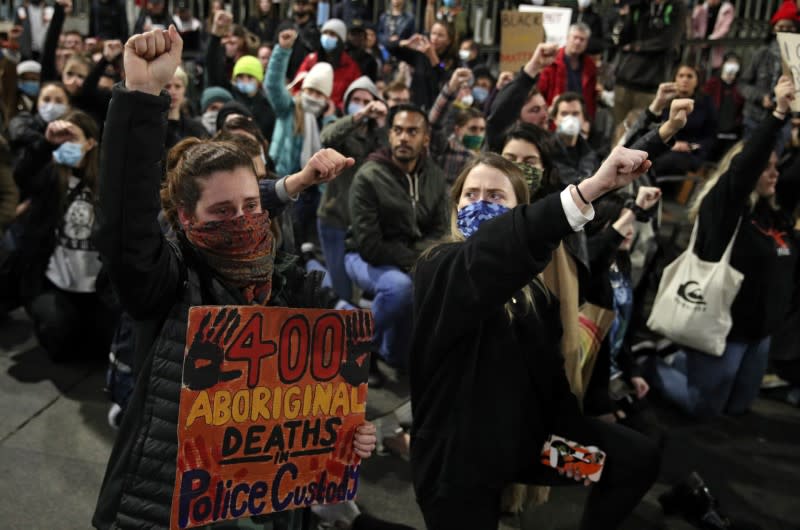 Protests against the death in Minneapolis police custody of George Floyd, in Sydney