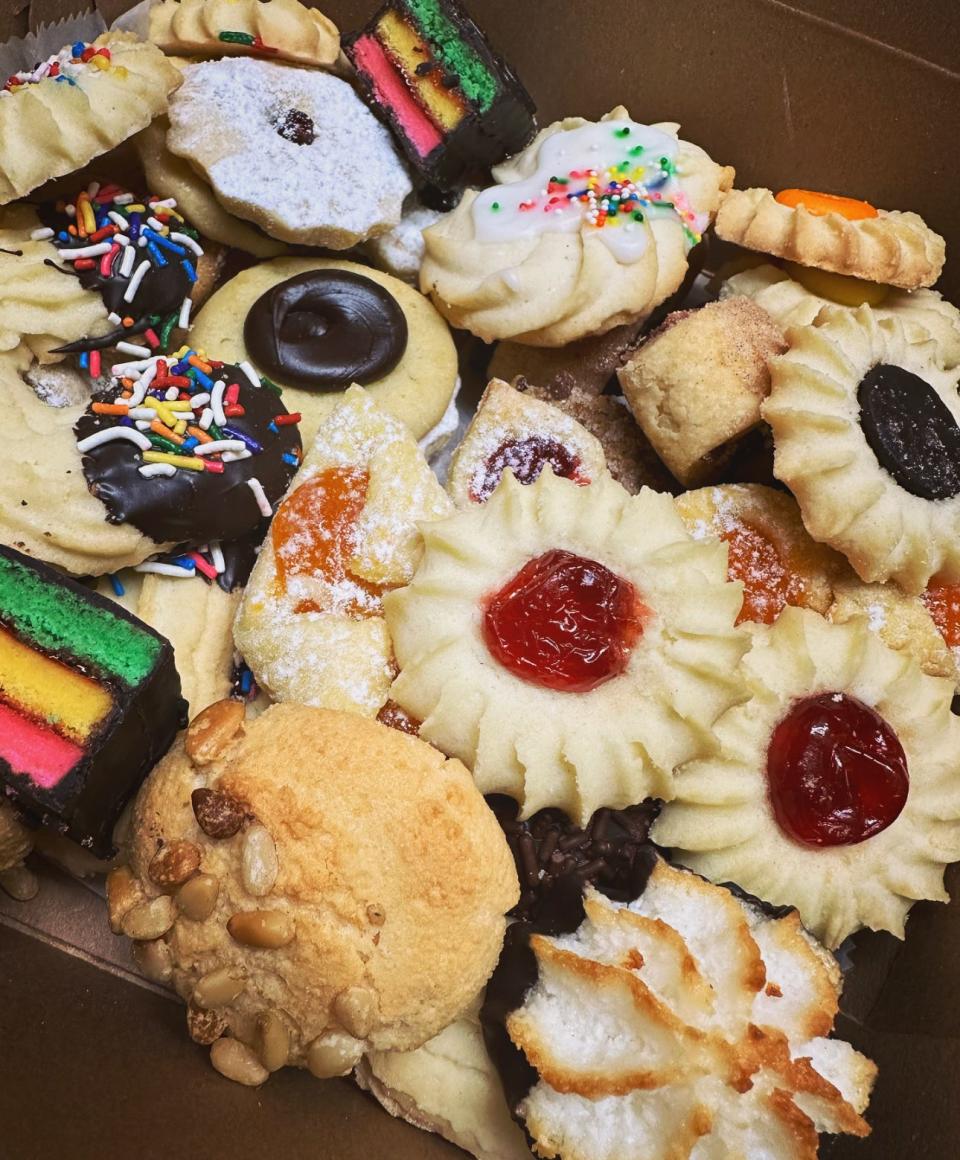 Assorted Christmas cookies from Mueller's Bakery in Bay Head.