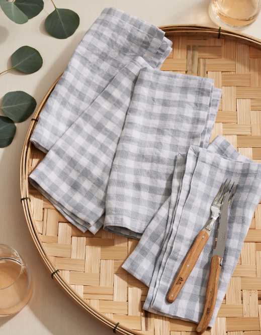 <p><a href="https://go.redirectingat.com?id=74968X1596630&url=https%3A%2F%2Fwww.quince.com%2Fhome%2Feuropean-linen-gingham-napkins-set-of-4&sref=https%3A%2F%2Fwww.goodhousekeeping.com%2Fholidays%2Fmothers-day%2Fg60648705%2Fwhats-in-my-cart-mothers-day-2024%2F" rel="nofollow noopener" target="_blank" data-ylk="slk:Shop Now;elm:context_link;itc:0;sec:content-canvas" class="link rapid-noclick-resp">Shop Now</a></p><p>European Linen Gingham Napkins </p><p>Quince</p><p>$29.90</p>