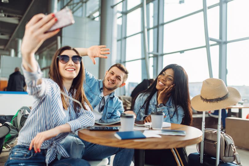 Generic stock photo of friends at the airport getting ready to go on a summer holiday. See PA Feature HEALTH Travel Allergy. WARNING: This picture must only be used to accompany PA Feature HEALTH Travel Allergy.