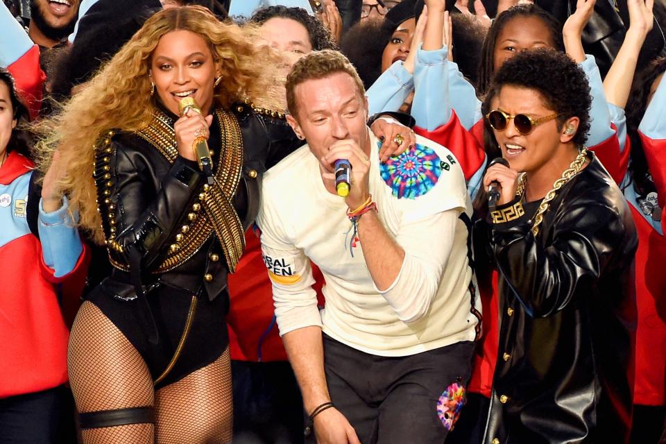 Super Bowl 50: Coldplay, Beyoncé, Bruno Mars