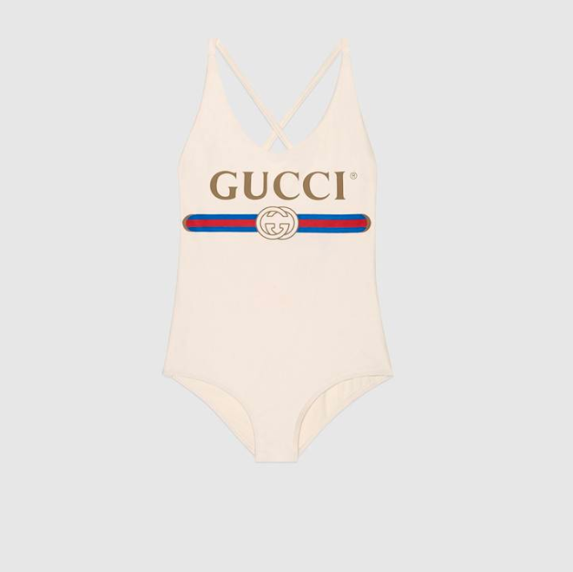 Gucci is selling this $490 swimsuit that you can’t swim in. (Photo: Gucci)