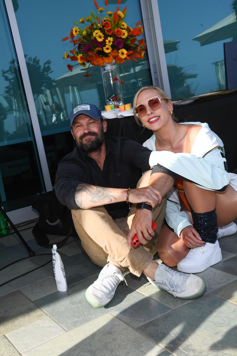 Brian Austin Green and Sharna Burgess attend Cassie Scerbo’s Birthday Party benefitting Boo2Bullying at Raif Lounge in Malibu, California on March 30, 2021. (Photo by Michael Buckner/Penske Media via Getty Images)