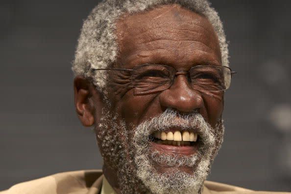 Basketball: NBA Finals: Closeup of former Boston Celtics player and Hall of Famer Bill Russell before Game 1 of Los Angeles Lakers vs Orlando Magic series.  Los Angeles, CA 6/4/2009 CREDIT: John W. McDonough (Photo by John W. McDonough /Sports Illustrated via Getty Images) (Set Number: X82537 TK1 R1 F33 )