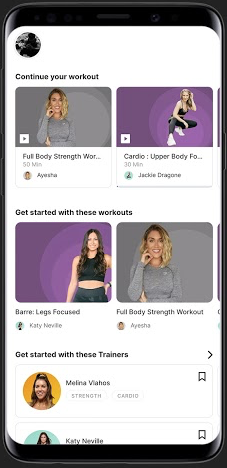 The cure.fit app has fitness classes for dance, yoga and strength training, as well as meditation and nutrition offerings.