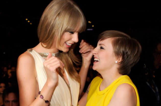 Taylor Swift, Lena Dunham -- Getty Images