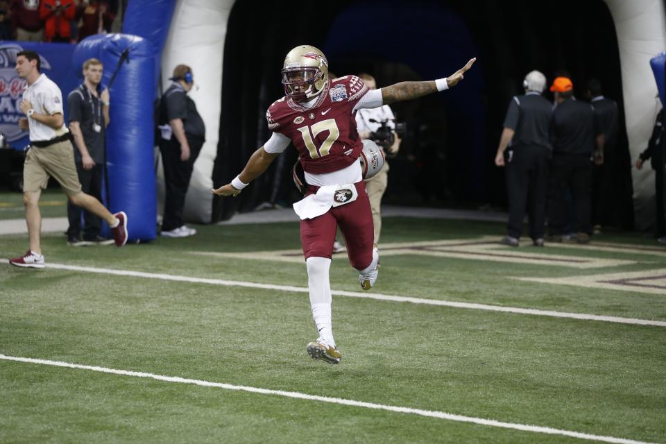 Florida State quarterback Deondre Francois. (AP Photo/John Bazemore)