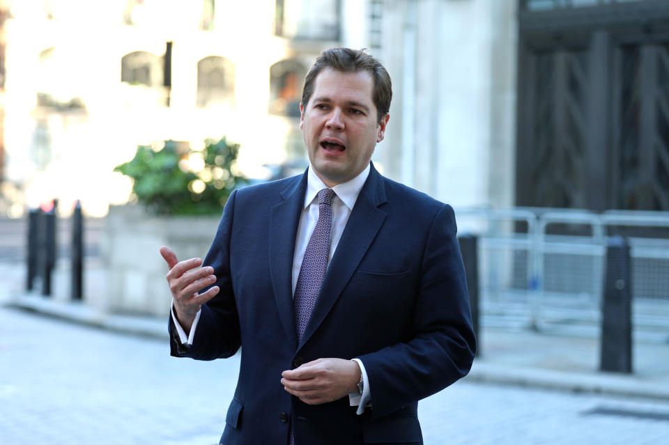 Housing Secretary Robert Jenrick arrives at BBC Broadcasting House in London to appear on the Andrew Marr show. Labour has demanded a top-level investigation into Communities Secretary Robert Jenrick, over how Government funding was allocated to his Newark constituency.