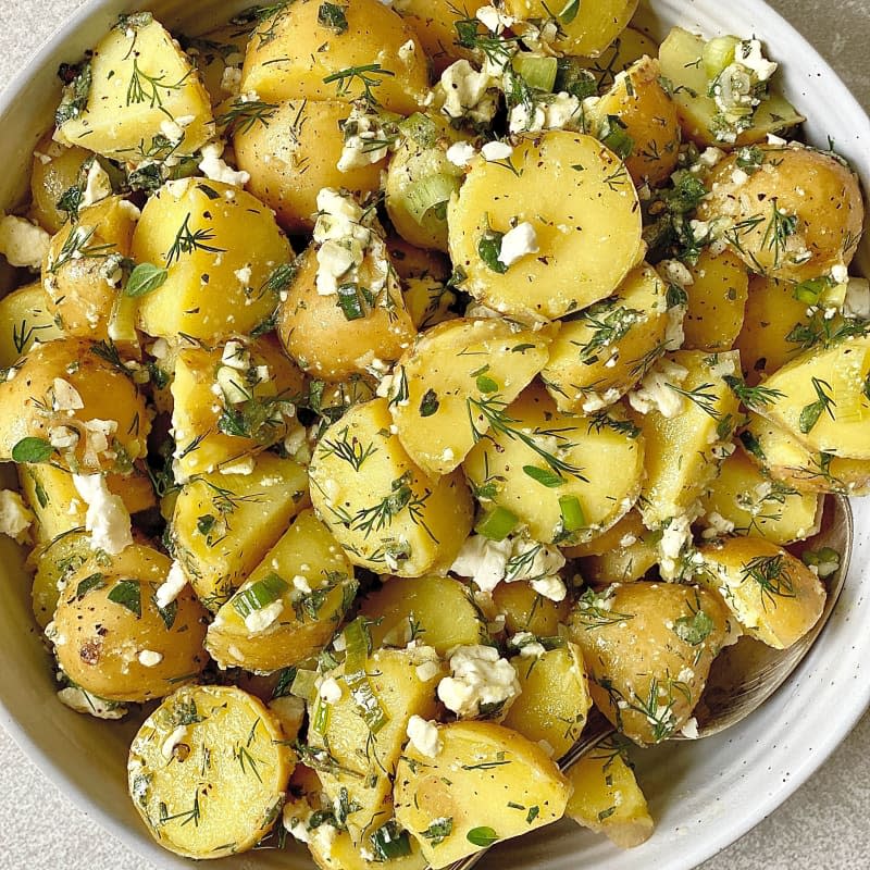 Lemony Greek Potato Salad 