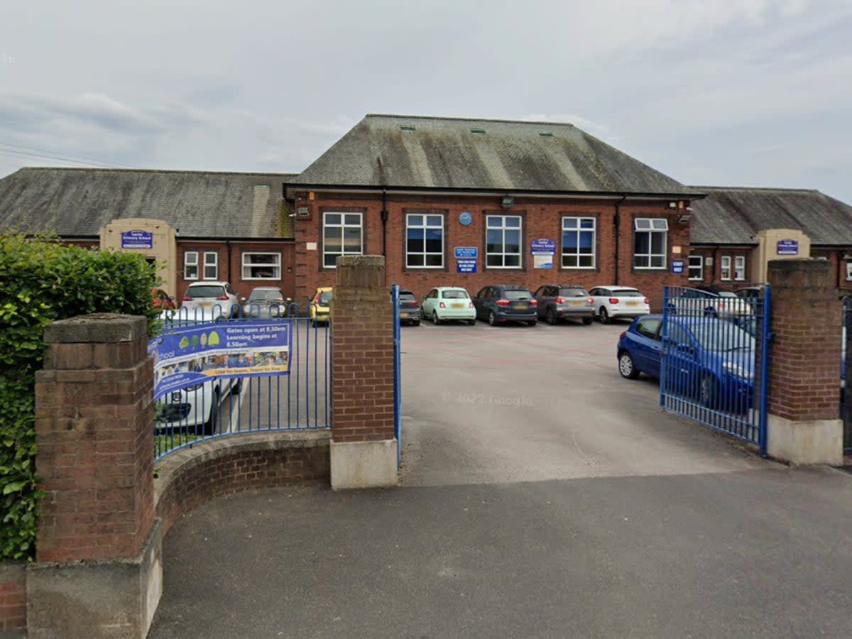 Lache Primary School, in Chester, in currently in lockdown after receiving malicious communications  (Google Maps)