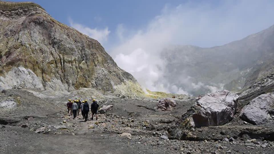 Tourists on the island said they weren't aware how close the volcano was to erupting. - Courtesy Geoff Hopkins