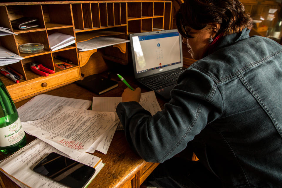 De Brauwere as she works at her home. (Photo: Christie Hemm Klok for HuffPost)