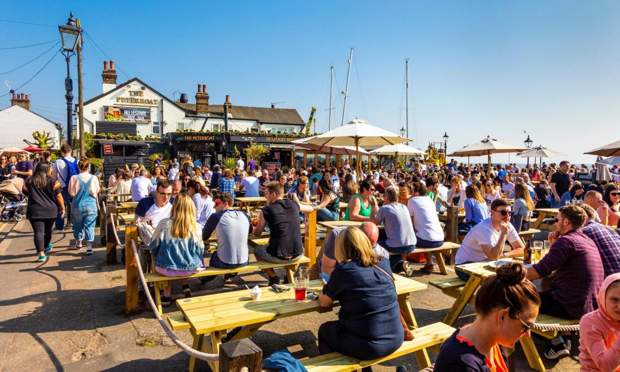 <span>Chowder blue … the Peterboat in Leigh-on-Sea, Essex.</span><span>Photograph: Nathaniel Noir/Alamy</span>