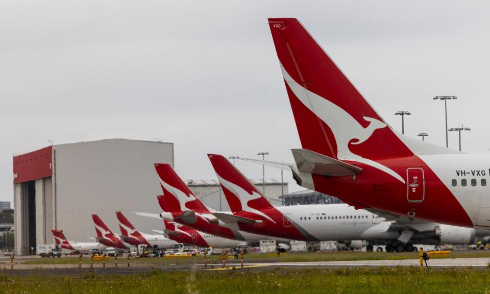 <span>The new Qantas boarding system was put in place at Brisbane airport from Monday, and its introduction will be staggered throughout June.</span><span>Photograph: Jessica Hromas/The Guardian</span>