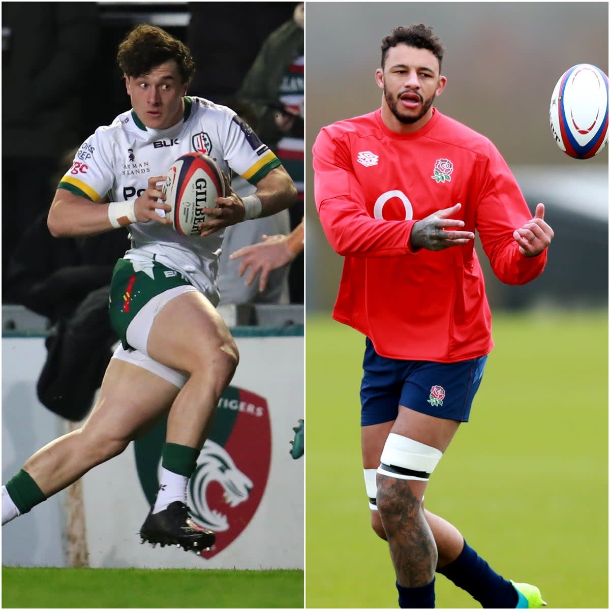 Henry Arundell, left, is in the mix in an England team captained by Courtney Lawes, right (Simon Marper/Dave Rogers/PA)