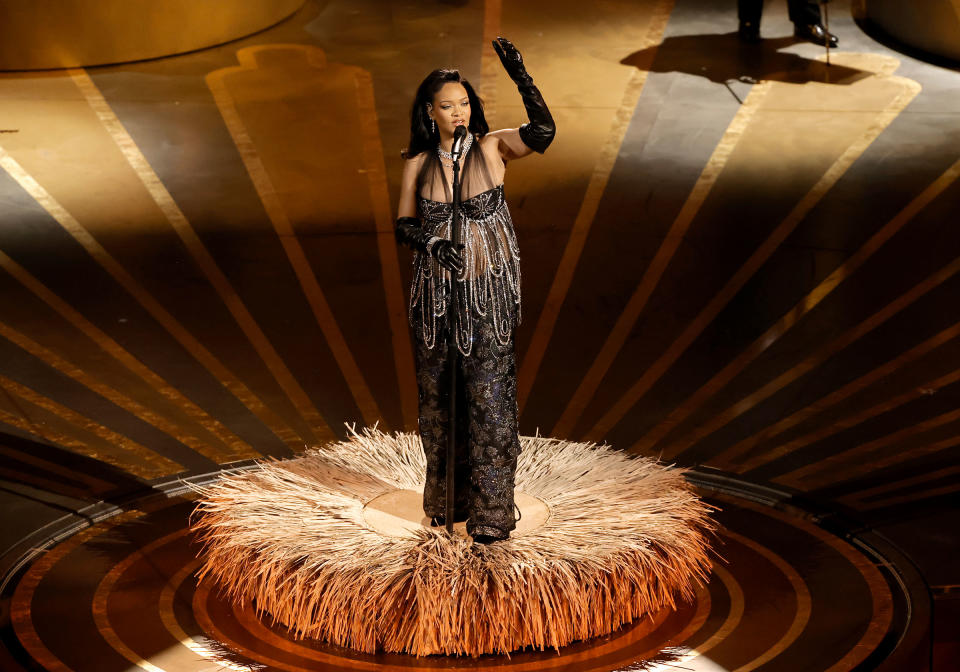 Rihanna performs onstage during the 95th Annual Academy Awards.<span class="copyright">Kevin Winter—Getty Images</span>