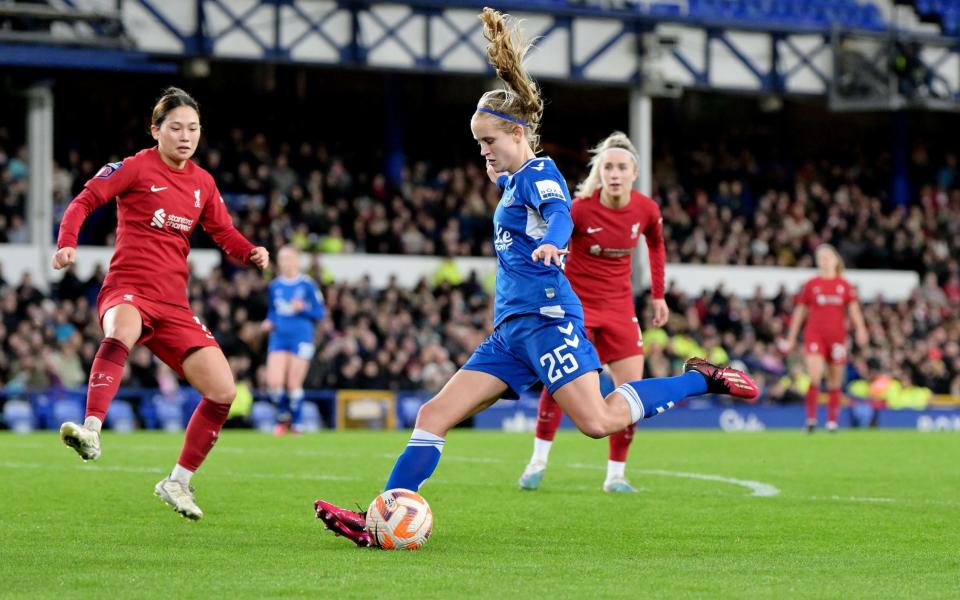 Katja Snoeijs of Everton during the FA Women's Super League match between Everton FC and Liverpool - Tony McArdle/Everton FC via Getty Images