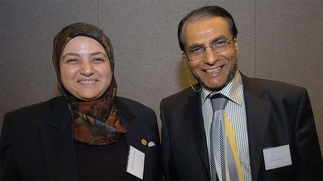 Dr Mohamed is pictured with his wife Nahla. Photo: Supplied