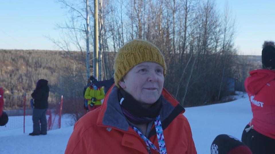 Nadine Glenn is one of the many local volunteers at the 2024 Alberta Winter Games in Grande Prairie.