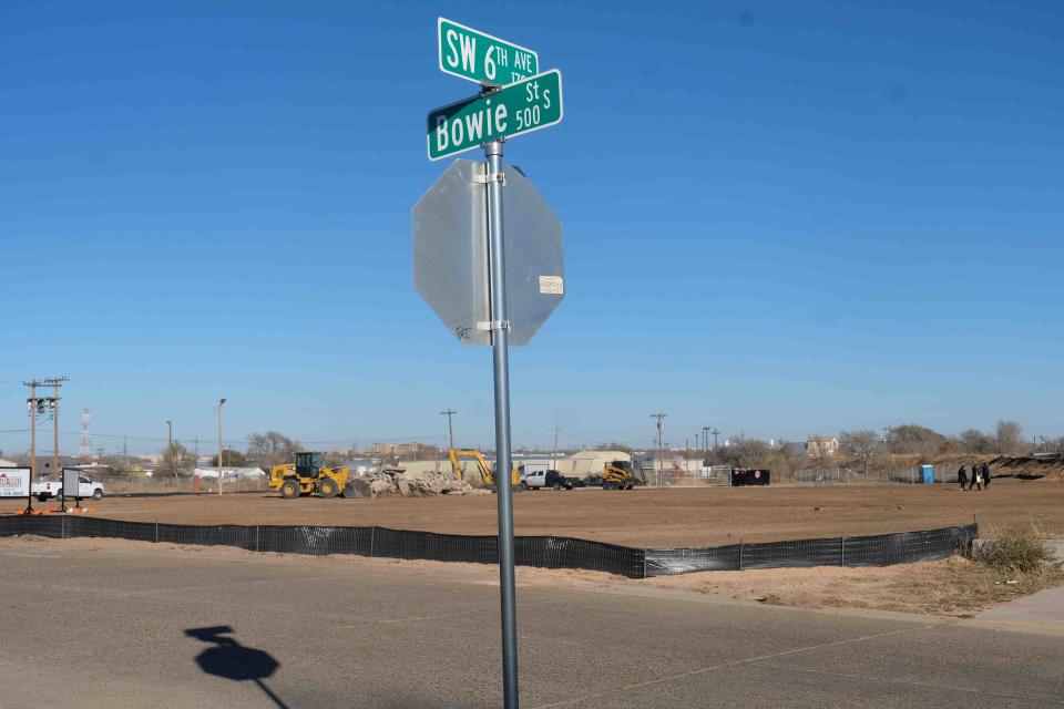 The new location of the Amarillo multimodal transit station tentatively scheduled for completion by December 2023 near downtown Amarillo.