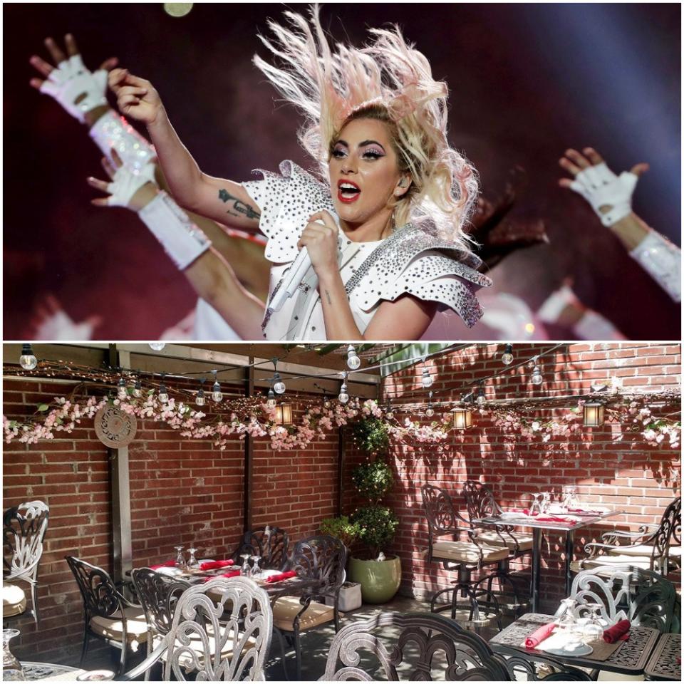 <p>Lady Gaga co-owns homestyle Italian eatery <a rel="nofollow noopener" href="http://www.joannenyc.com/" target="_blank" data-ylk="slk:Joanne Trattoria;elm:context_link;itc:0;sec:content-canvas" class="link ">Joanne Trattoria</a> along with her parents on New York City’s Upper West Side. <br>(Canadian Press/Twitter) </p>