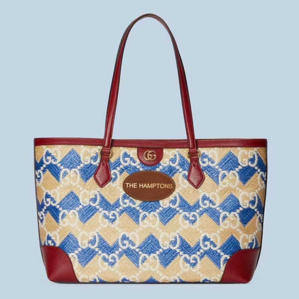 'The Hamptons' Straw Effect Tote Bag