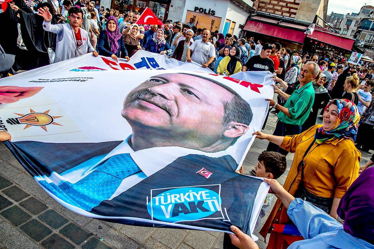 Victory in the election would see Recep Tayyip Erdogan gain significant new powers as president: EPA