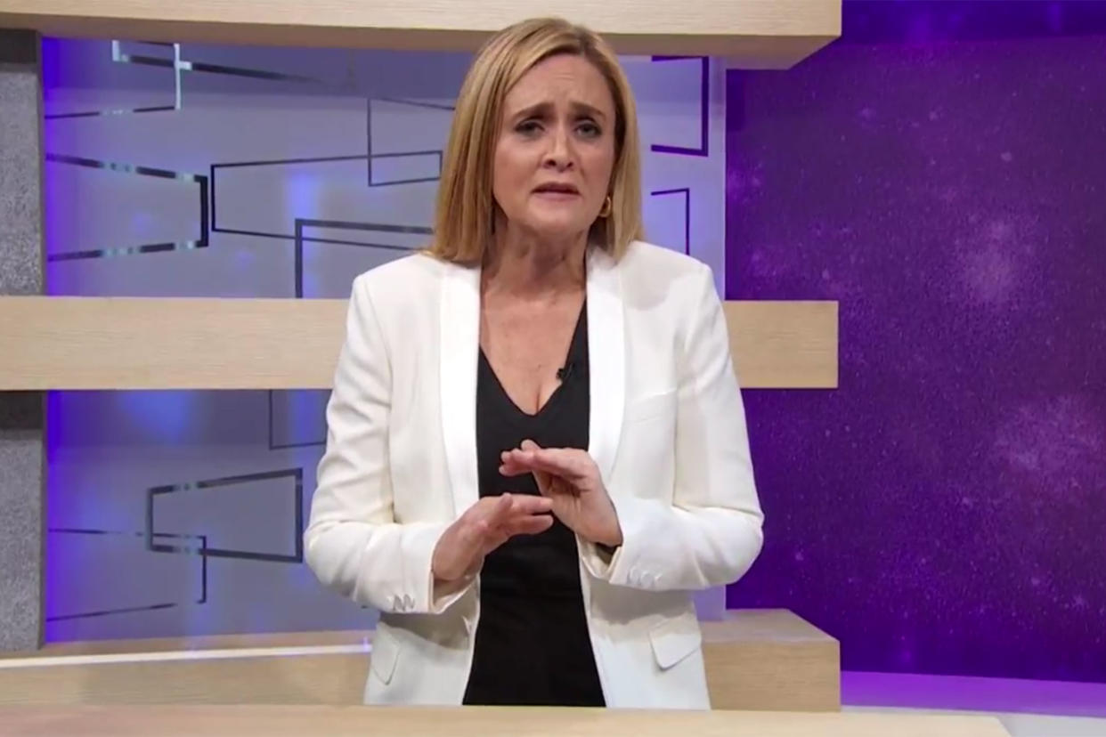 Samantha Bee on <em>Full Frontal</em>. (Photo: TBS)