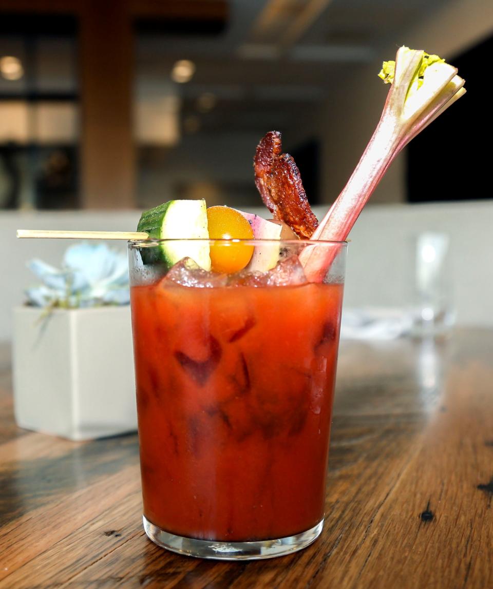 Easter Sunday brunch Bloody Mary at The Summit Hotel.
