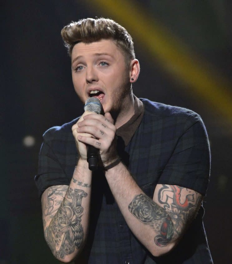 James won The X Factor in 2012.