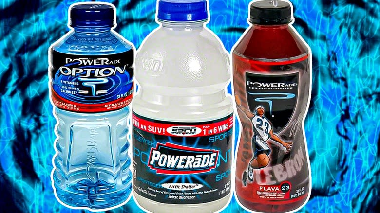 powerade bottles on ice