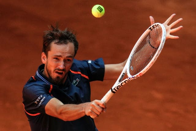 Daniil Medvedev at the Madrid Open