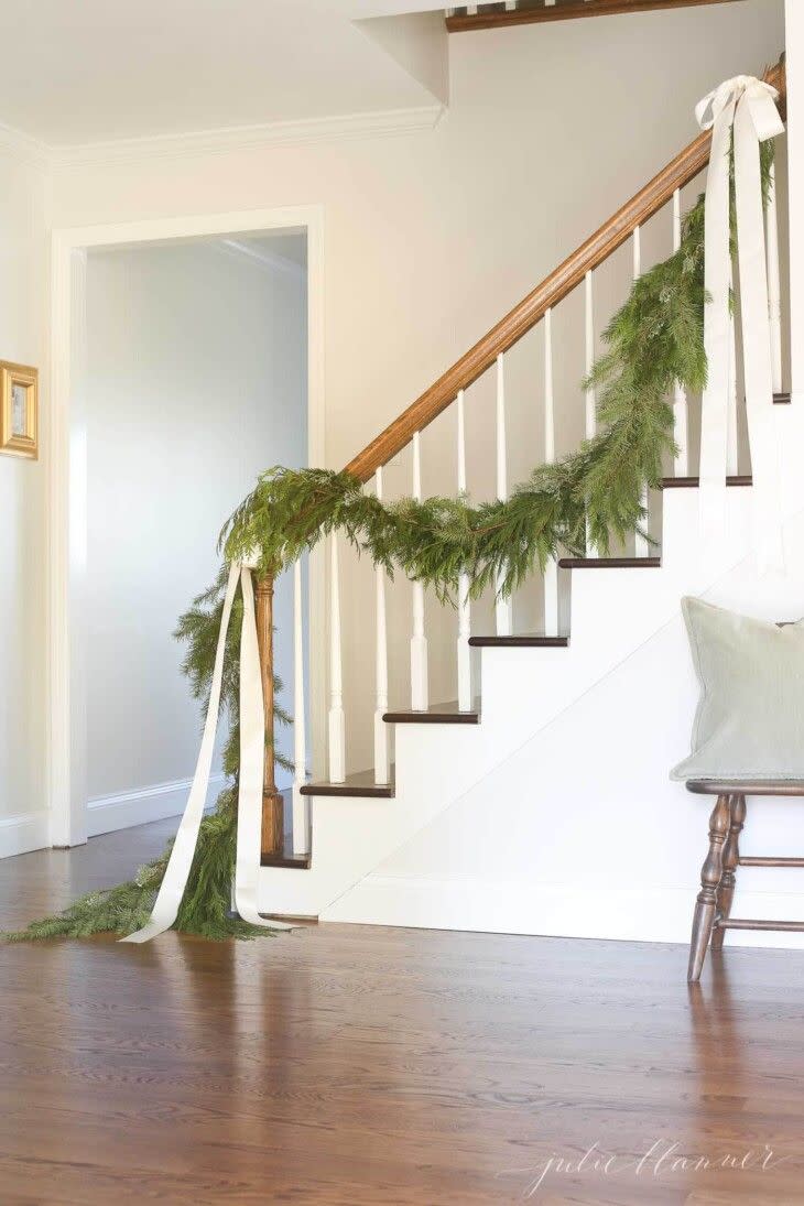 Minimalist Stair Garland