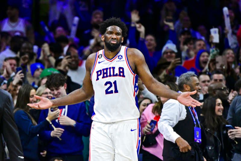 ▲費城76人明星中鋒Joel Embiid。（圖／美聯社／達志影像）